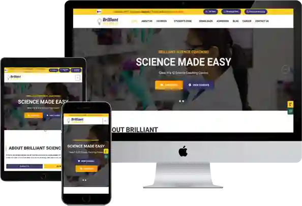 Brilliant Science Website Design Portfolio