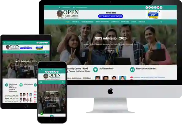 Open Study Center Website Design Portfolio