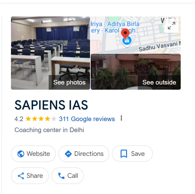 Sapiens IAS - Best Coaching for UPSC in Delhi