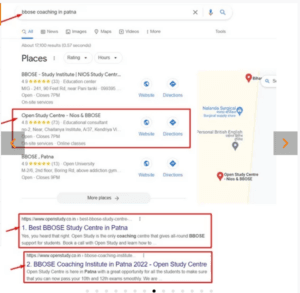 Open Study Centre Website SEO Portfolio Image